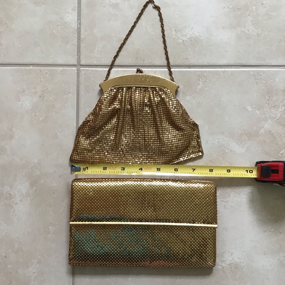 Whiting & Davis Gold Metal Mesh Purse Bundle - Picture 10 of 13